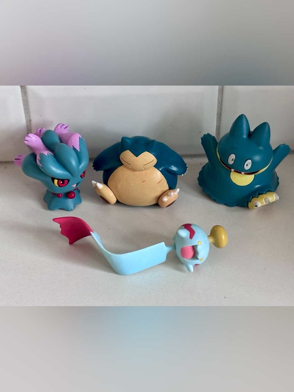 Pokémon figurines Misdreavus, Snorlax, Munchlax, Chimecho Jakks 2007
